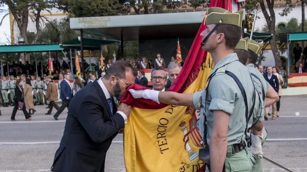 Imagen de archivo de una Jura de Bandera anterior celebrada en la provincia.