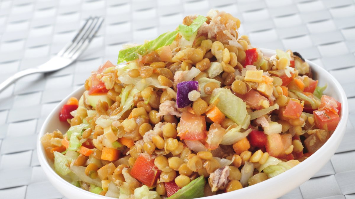 Ensalada de lentejas (Imagen: Depositphotos).