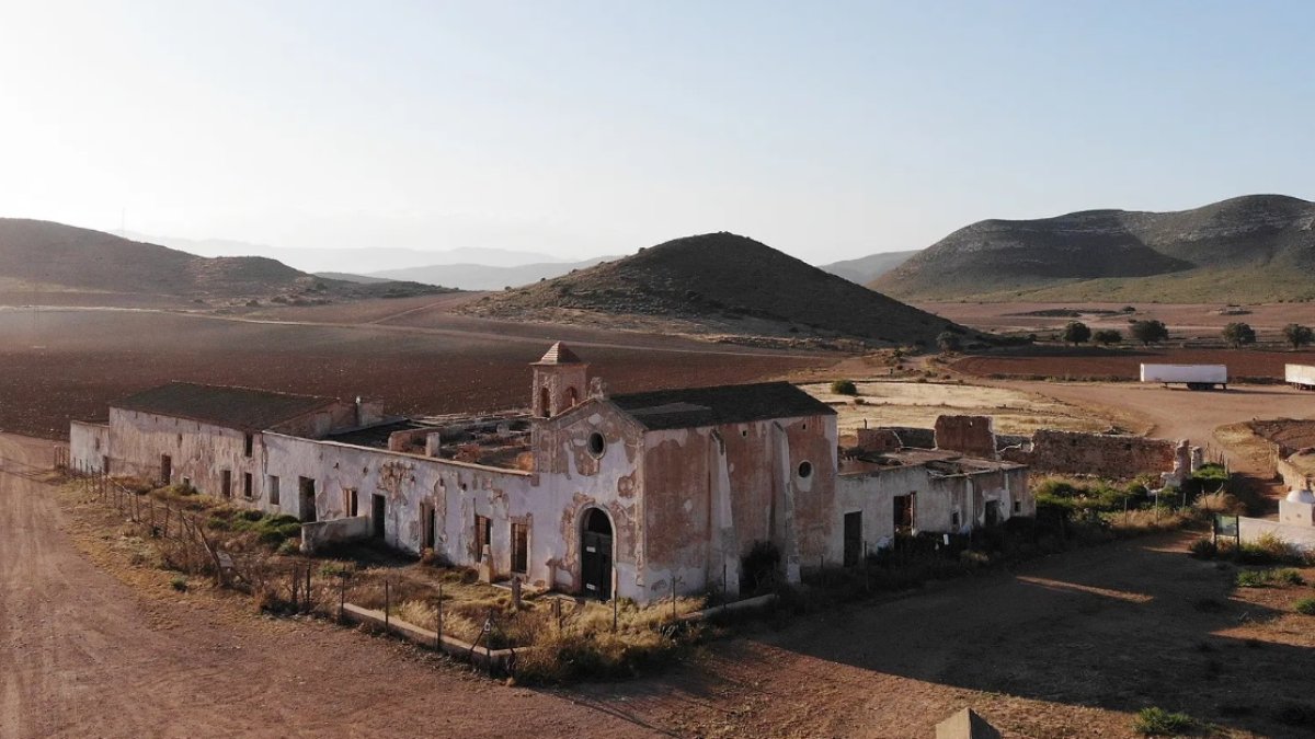 Imagen aérea del Cortijo del Fraile.