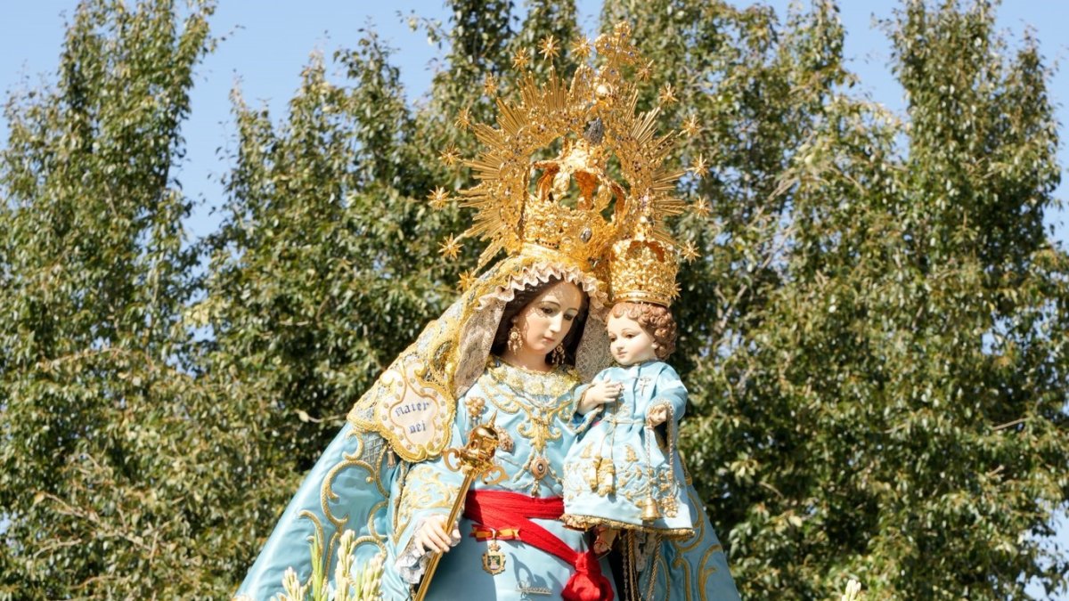 Procesión de la Virgen del Socorro en las Fiestas de Tíjola.