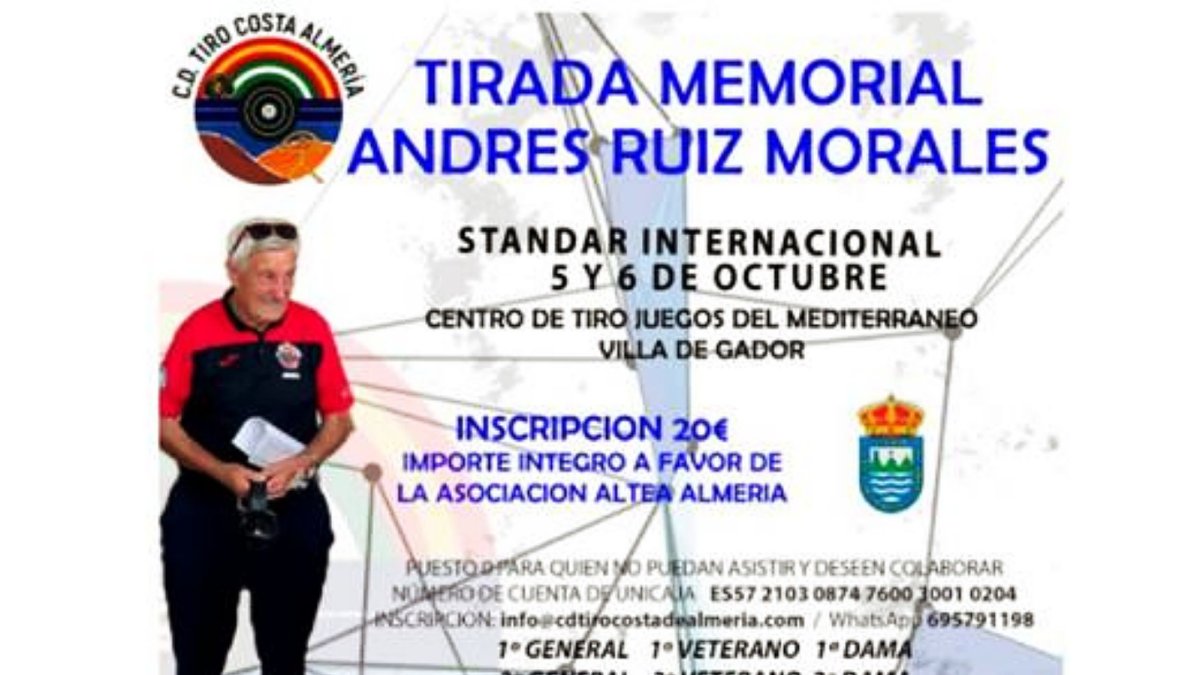 El cartel del memorial de la tirada.