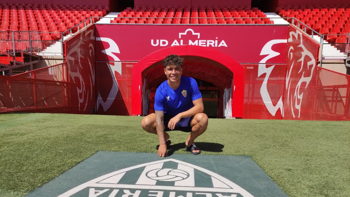 Con LA VOZ y Cadena SER en el Estadio de los Juegos Mediterráneos.