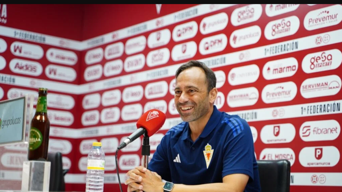 Fran Fernández es el reflejo de la alegría que vive el Real Murcia.