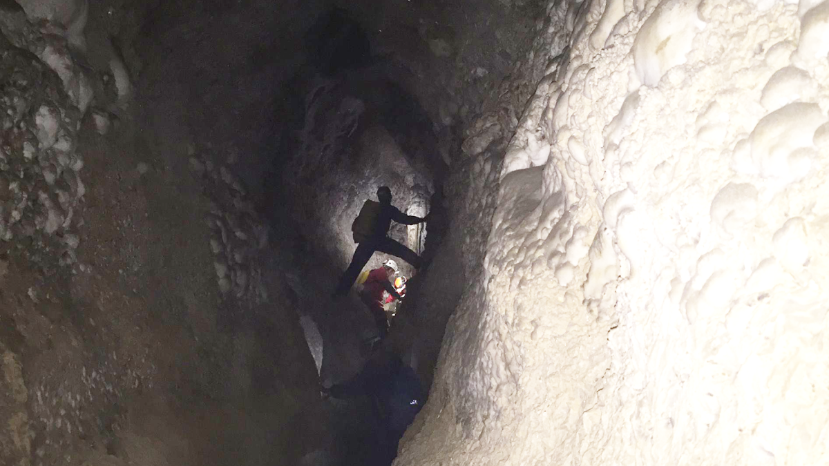 Una de las muchas grutas del complejo de Cuevas de Sorbas.