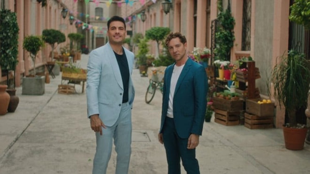 David Bisbal, junto a Carlos Rivera.