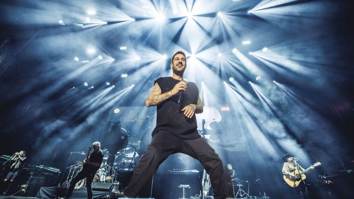 Imagen de archivo de Melendi durante una actuación.