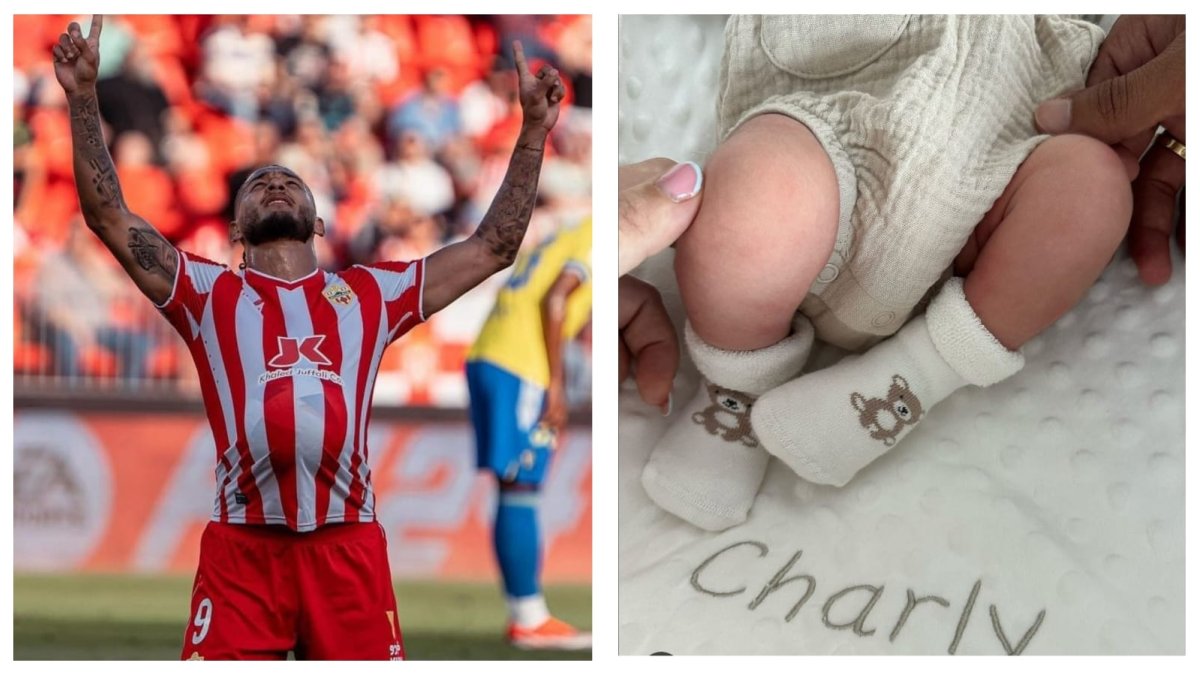 Una imagen preciosa con Luis Suárez de la pasada temporada y el pequeño Charly.