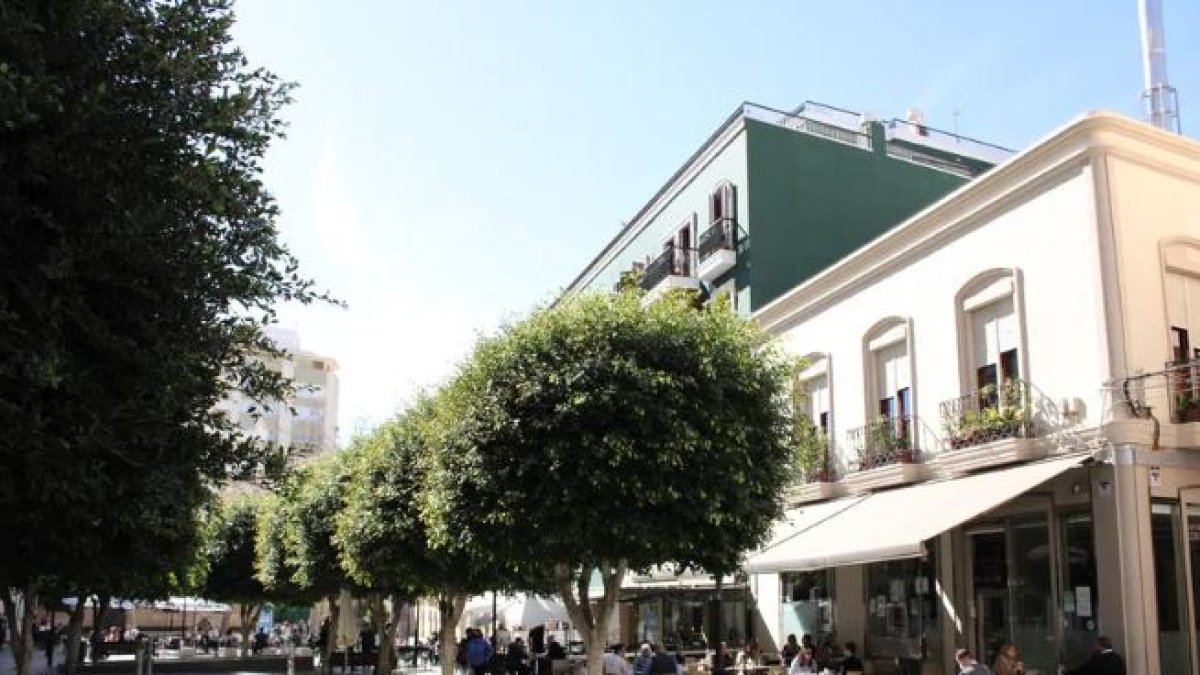Imagen de archivo de la plaza Marqués de Heredia.