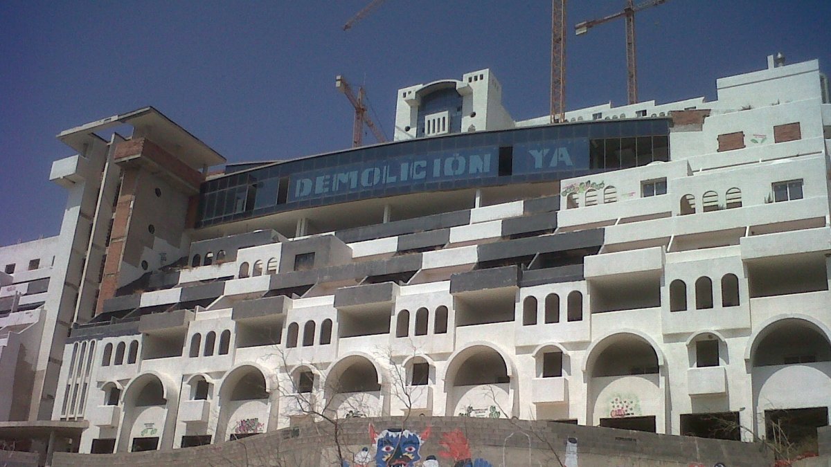 Imagen difundida en el año 2012 del hotel de El Algarrobico.