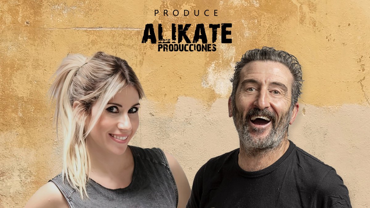 Luis Zahera y la cómica Palo Capilla.