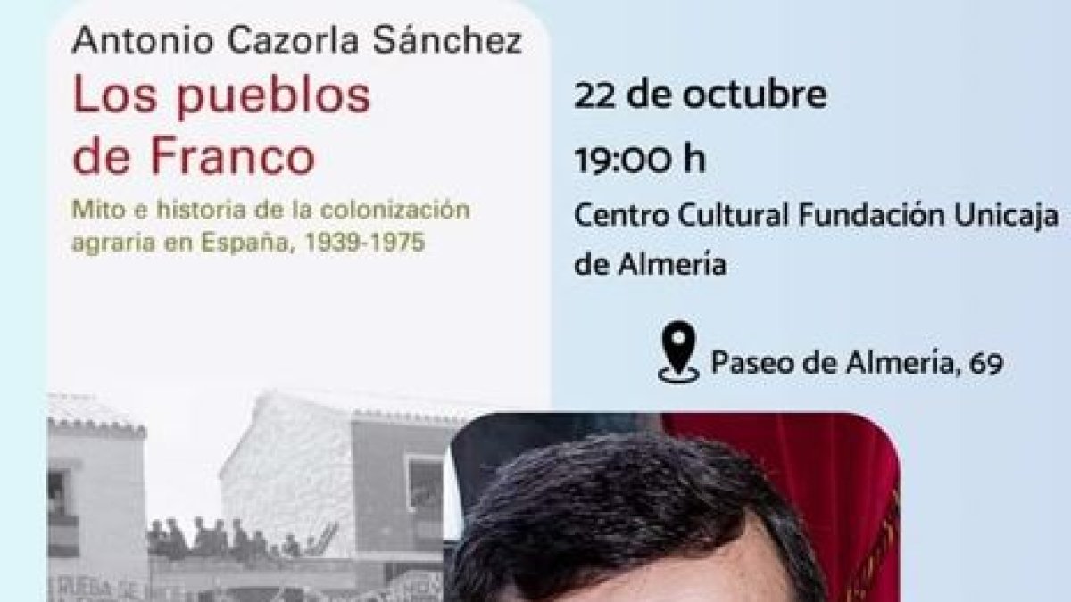 Cartel de la presentación del libro