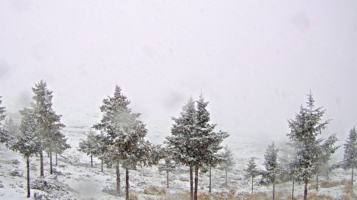 El entorno de Calar Alto este domingo captado desde una cámara del observatorio.