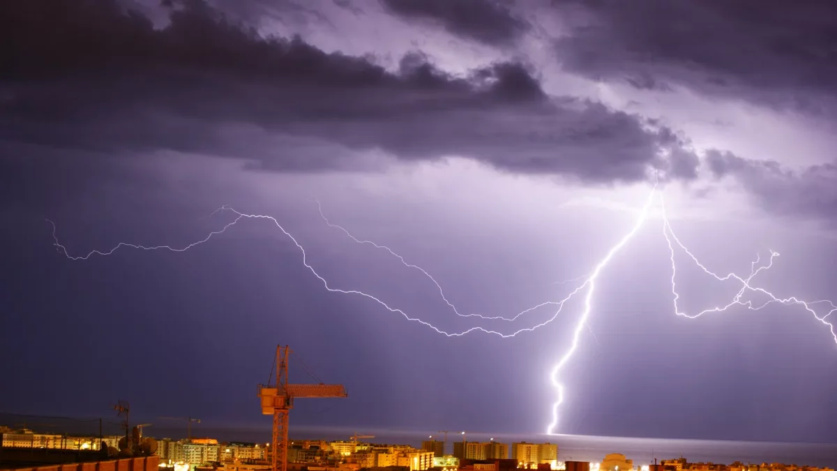 Imagen de archivo de una tormenta eléctrica como las vividas esta semana.