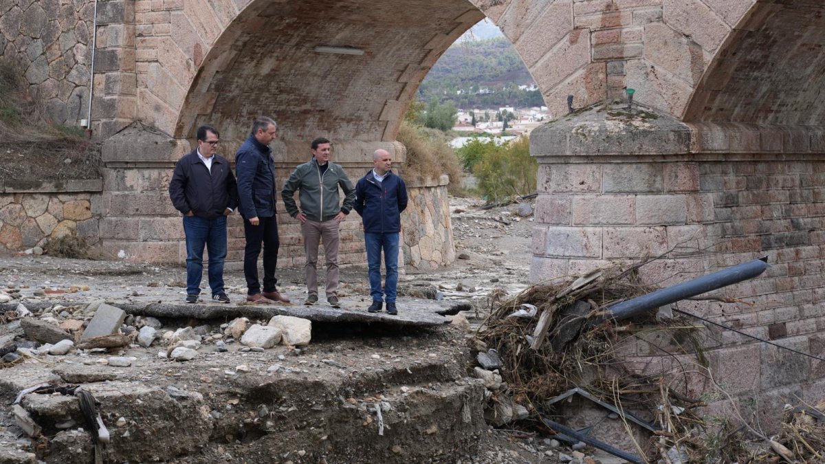 Visita de Javier Aureliano García a las zonas afectadas por las lluvias