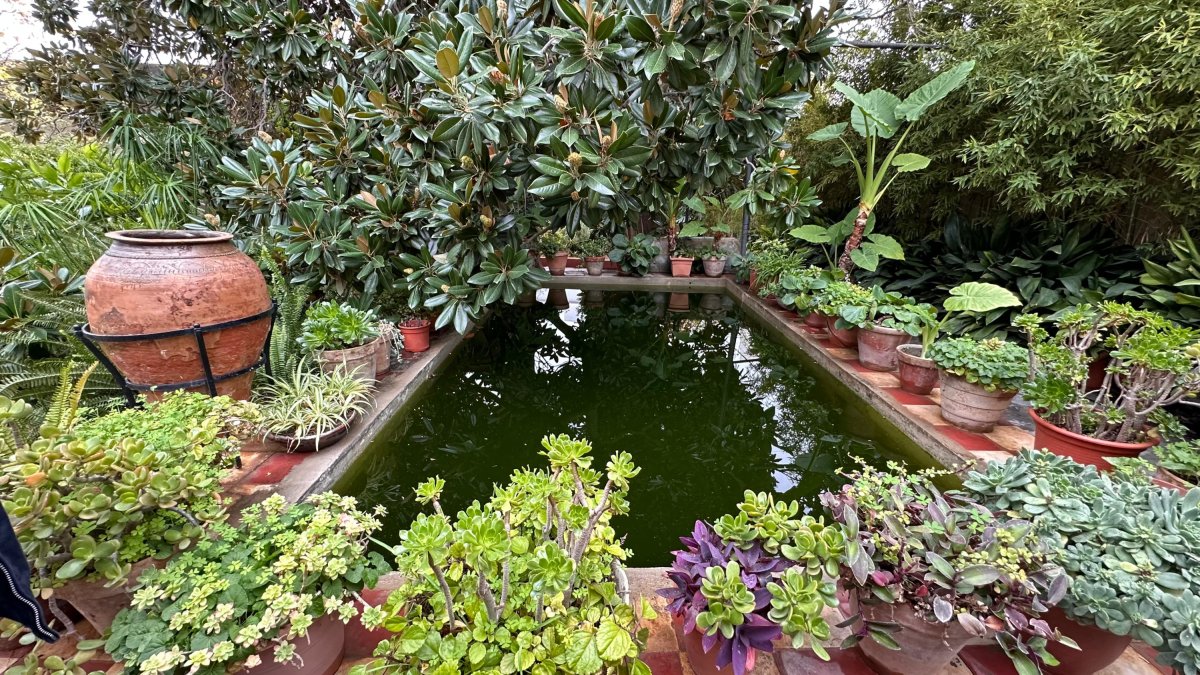 Uno de los rincones de este jardín de cuento.