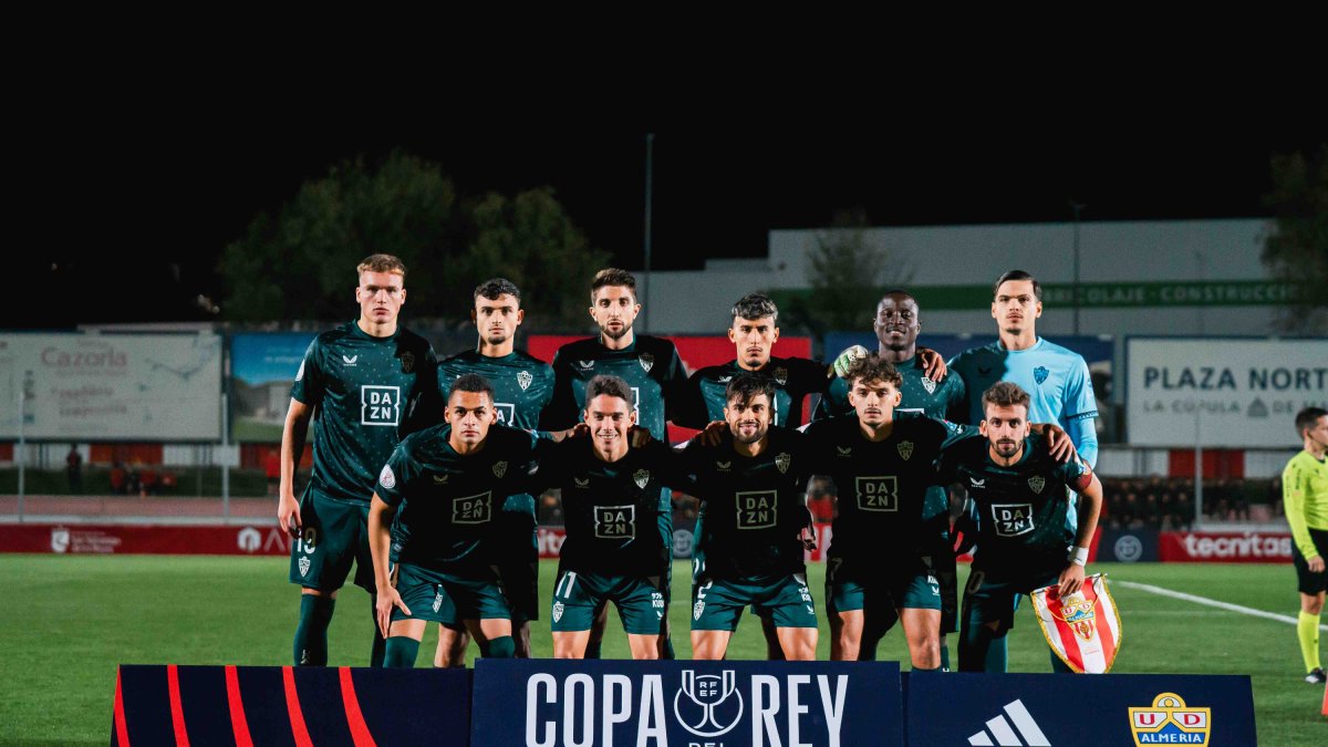 El once del Almería.