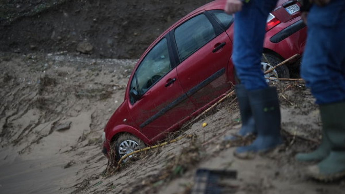 Efectos de la DANA a su paso por Álora (Málaga).