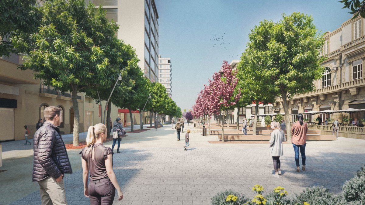 Diseño del Paseo de Almería según el proyecto aprobado