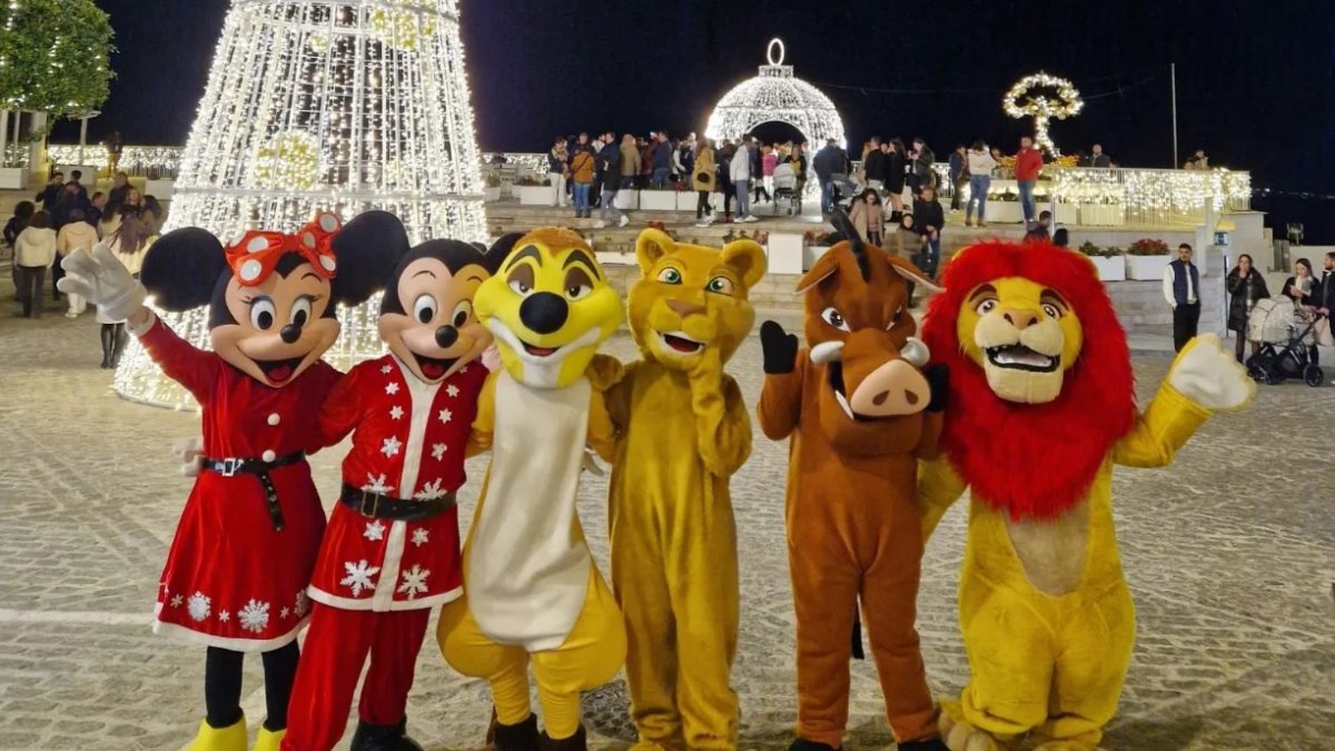 Personajes Disney en Mojácar.