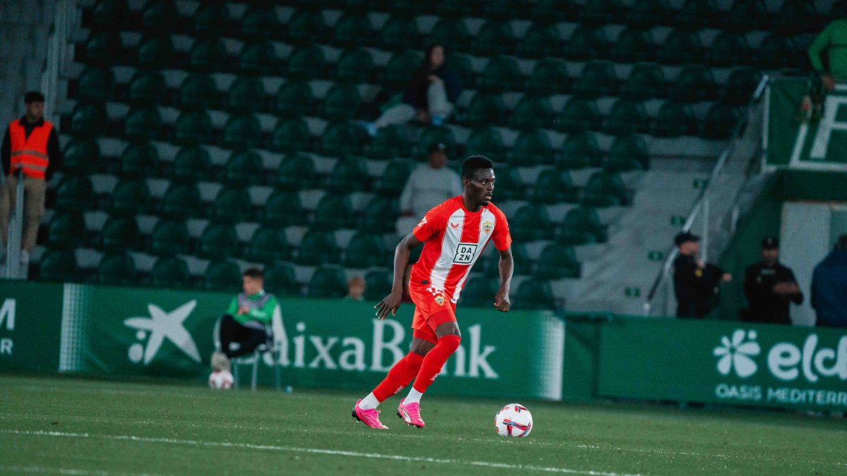 Baba en el partido ante el Elche.