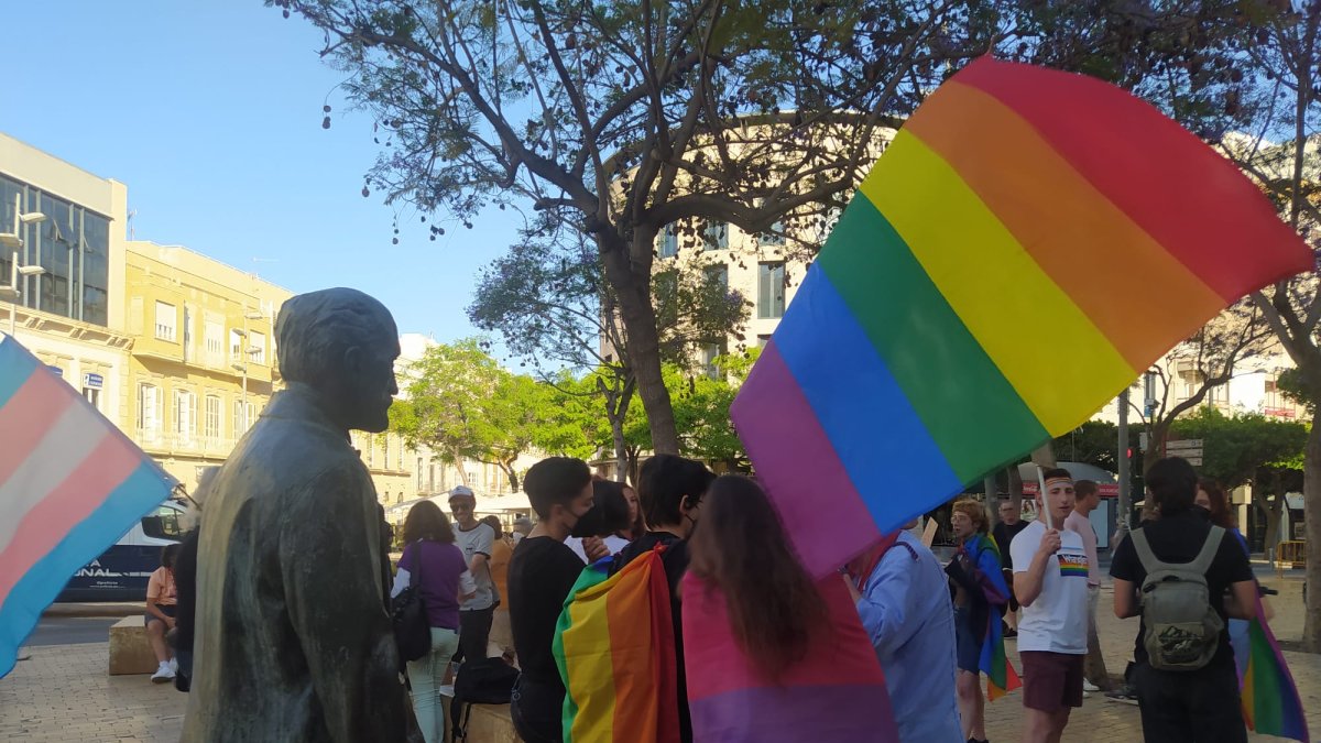 Almería durante la manifestación del Orgullo LGTBI
