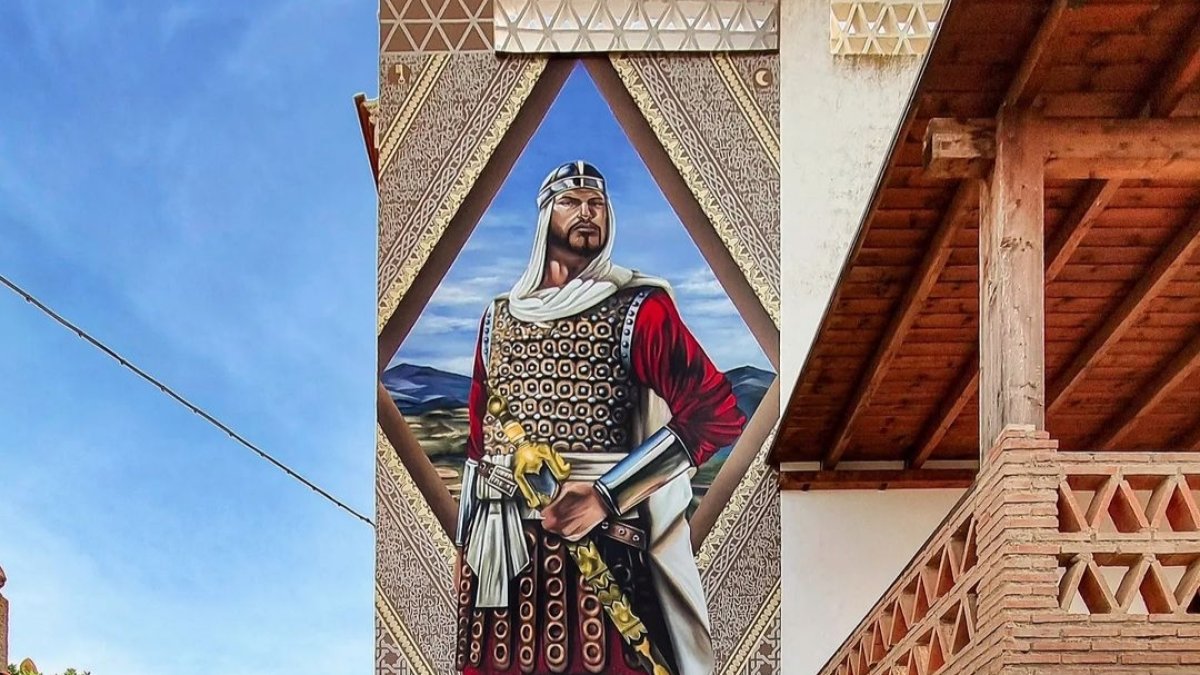 Mural de Boabdil en Fuente Victoria.