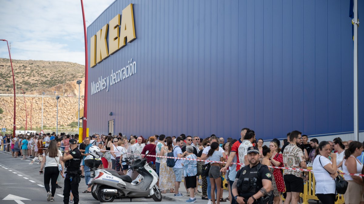 Imagen de la apertura de Ikea en Almería, el 5 de julio de 2023.