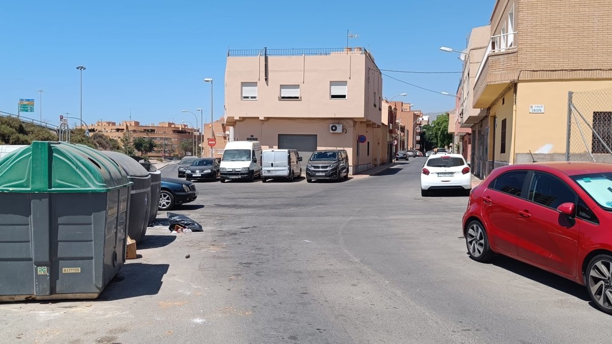 Foto de archivo de la calle Pilones, en el día en el que aparecieron los dos cadáveres.