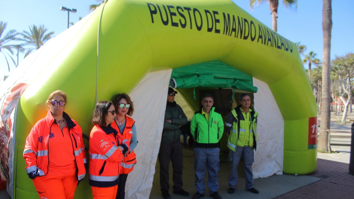 Acto institucional del Día Europeo del 112 organizado por la Junta de Andalucía en Almería.