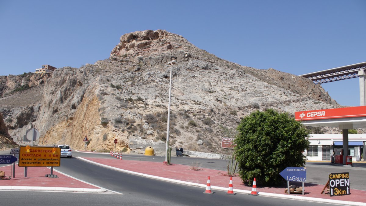 Imagen de archivo de un corte en la carretera de El Cañarete
