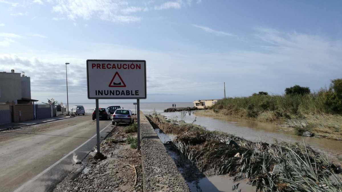 Situación de la entrada a Costacabana tras la DANA de 2019