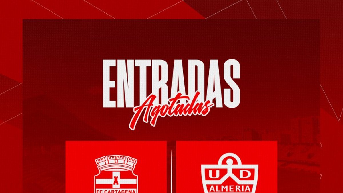 Cartel anunciando que las entradas para abonados se han agotado.