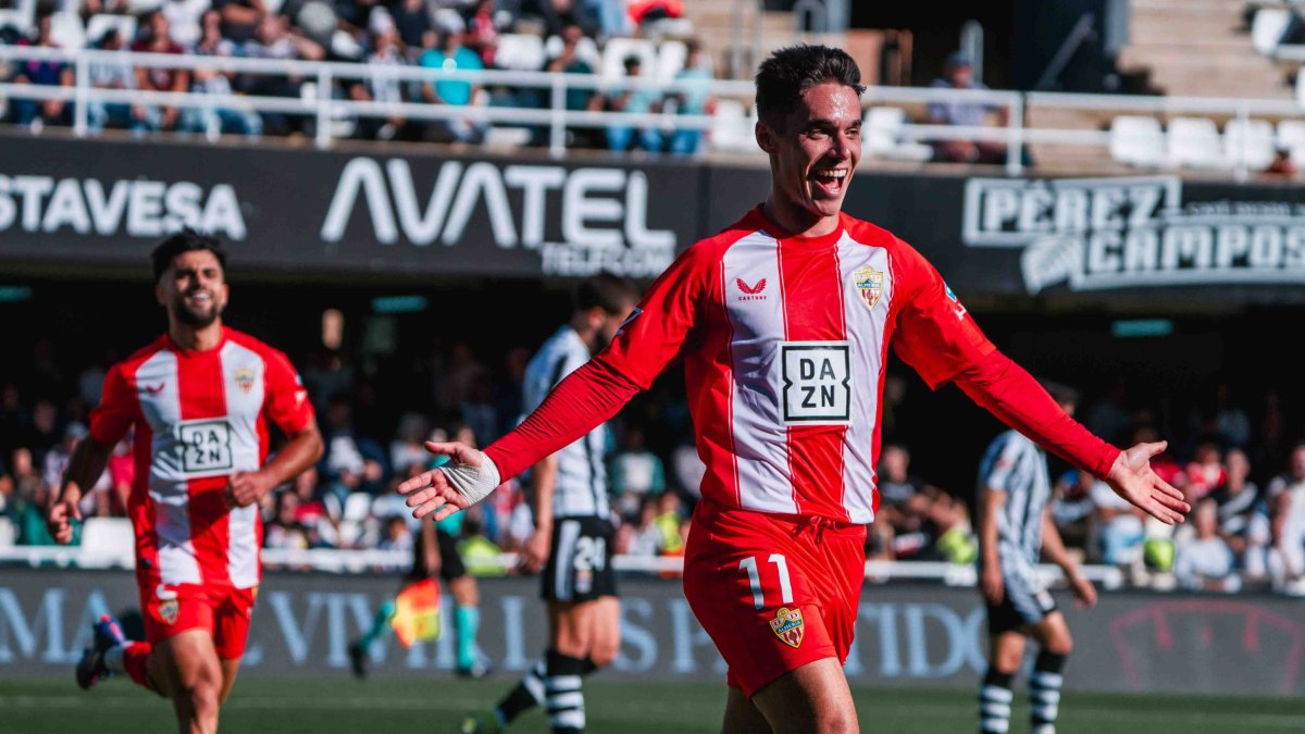 Sergio Arribas fue el mejor de la primera mitad más allá del gol que abría el marcador frente al Cartagena.