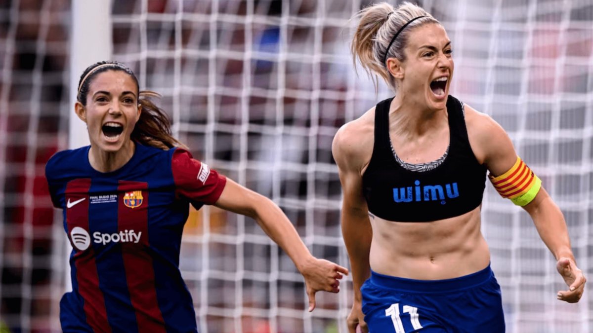 Aitana Bonmatí y Alexia Putellas.