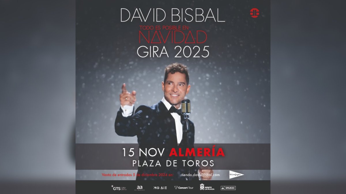 Cartel del concierto que Bisbal ofrecerá en 2025. Imagen: Siente la Plaza.