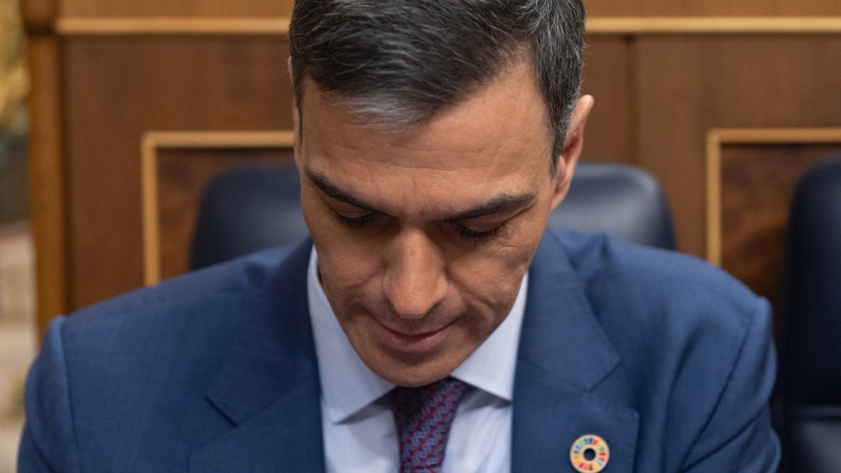 Pedro Sánchez en el Congreso. /Eduardo Parra-Europa Press