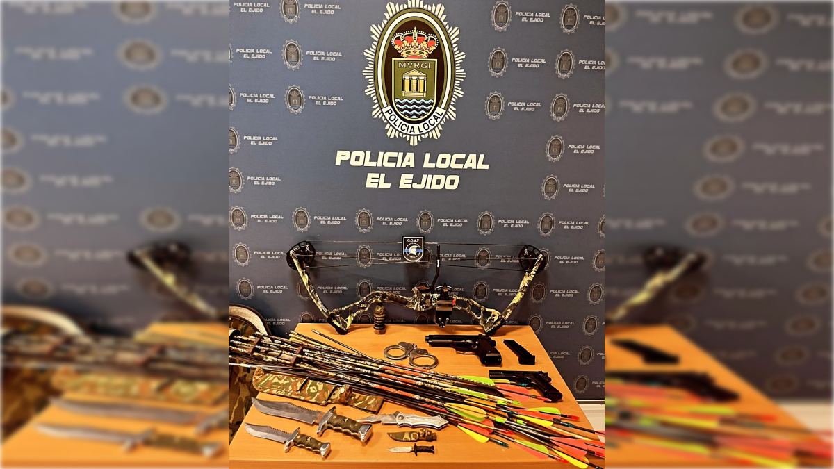 Material incautado por el GOAP de El Ejido.