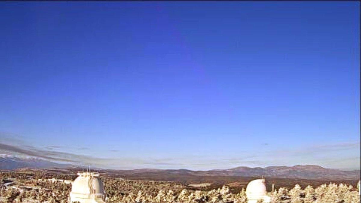 Imagen captadas por las cámaras de Calar Alto.