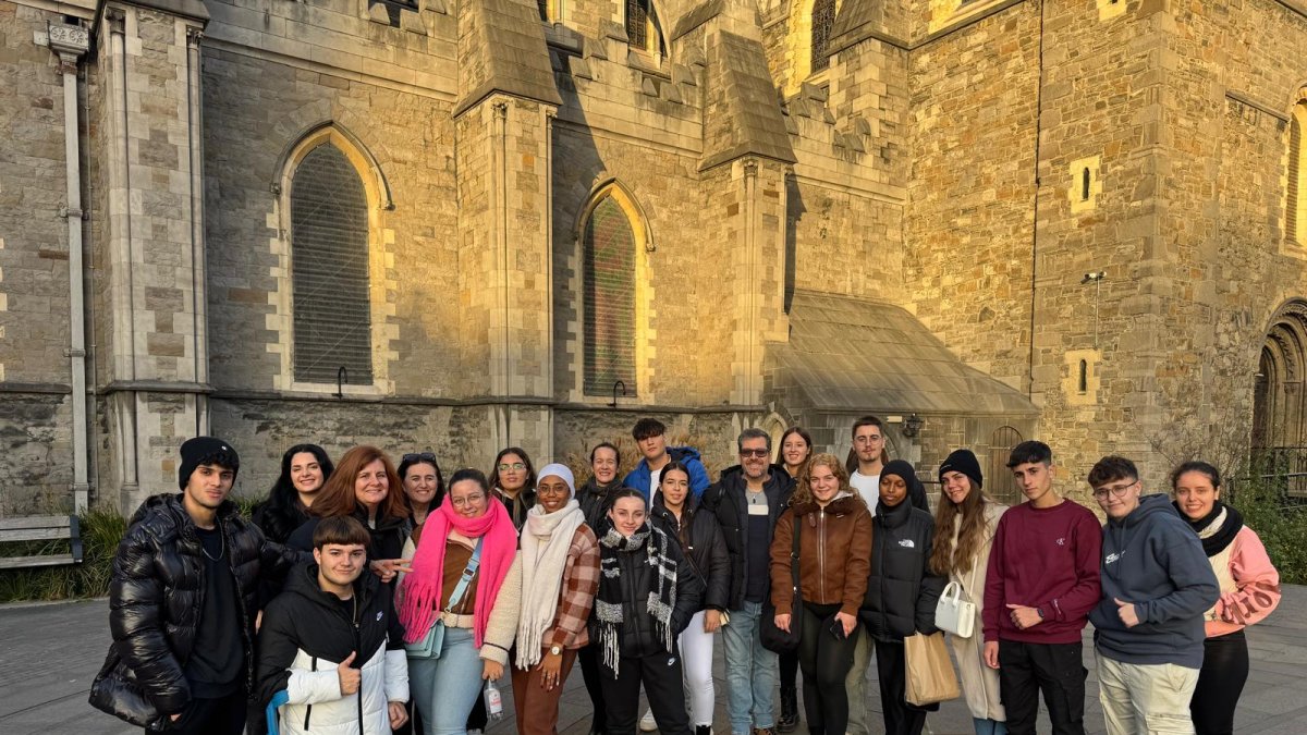 Grupo de alumnos del IES Abdera en una de las movilidades internacionales realizadas.