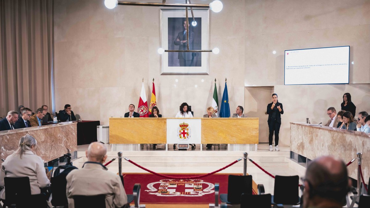 Sesión plenaria del Ayuntamiento de Almería