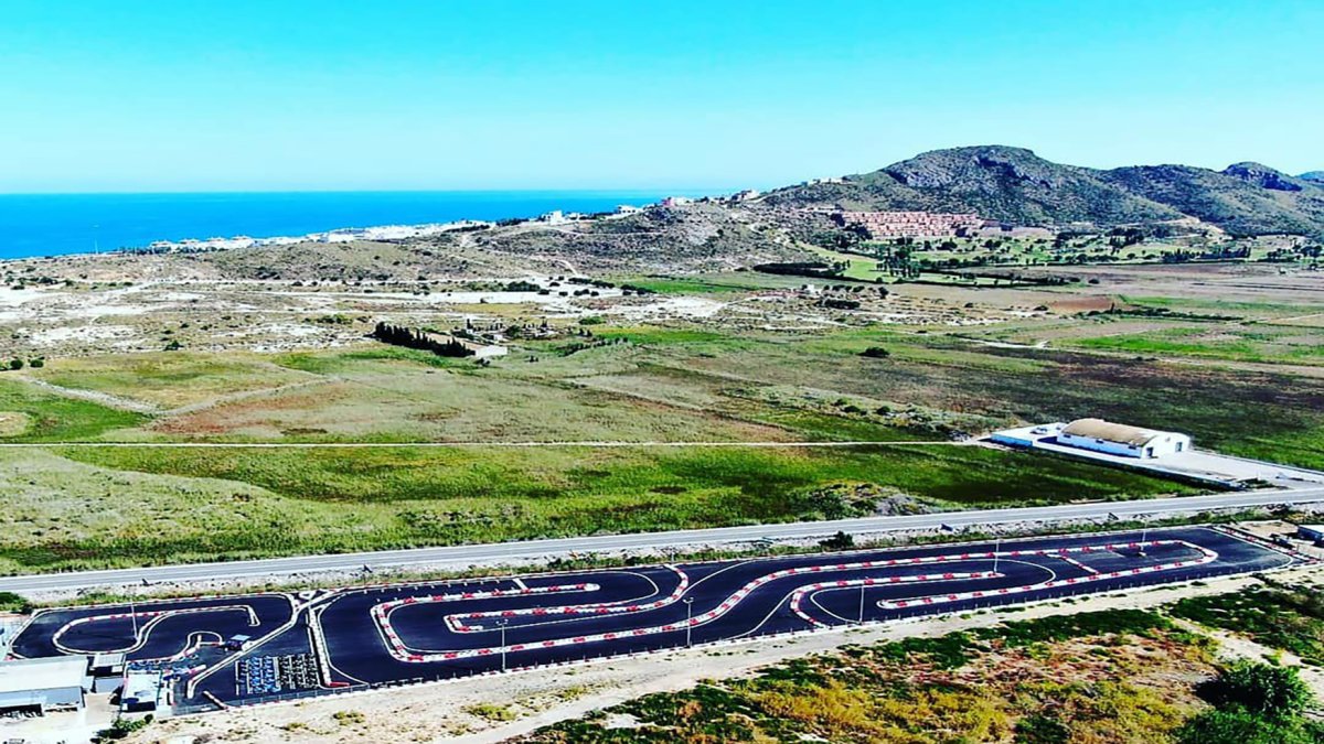 Vista aérea del circuito de Karting Garrucha.