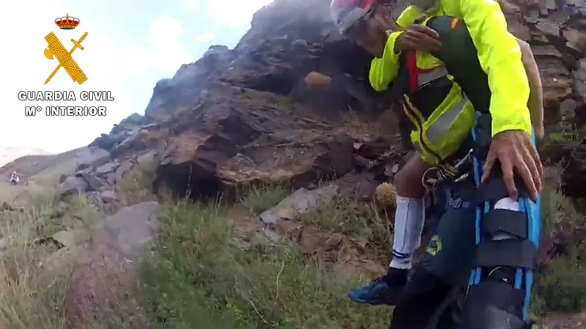 Imagen de archivo de un rescate anterior realizado por la Guardia Civil.