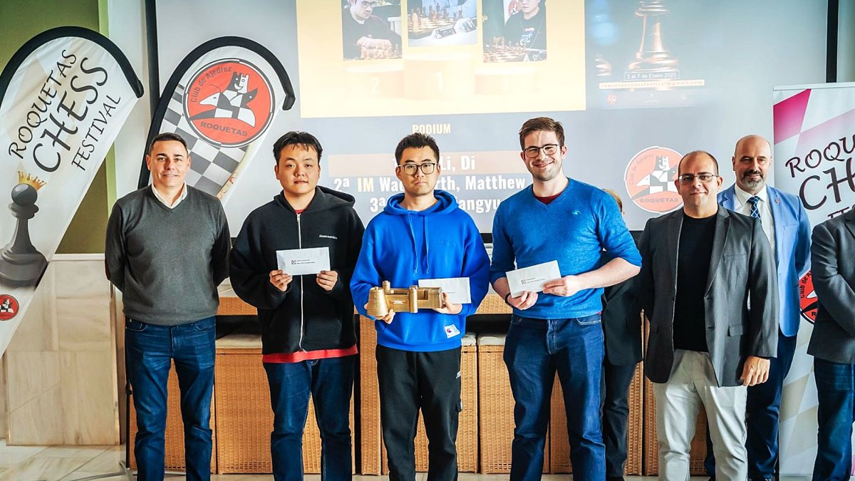 Los tres primeros clasificados en el prestigioso abierto nacional.