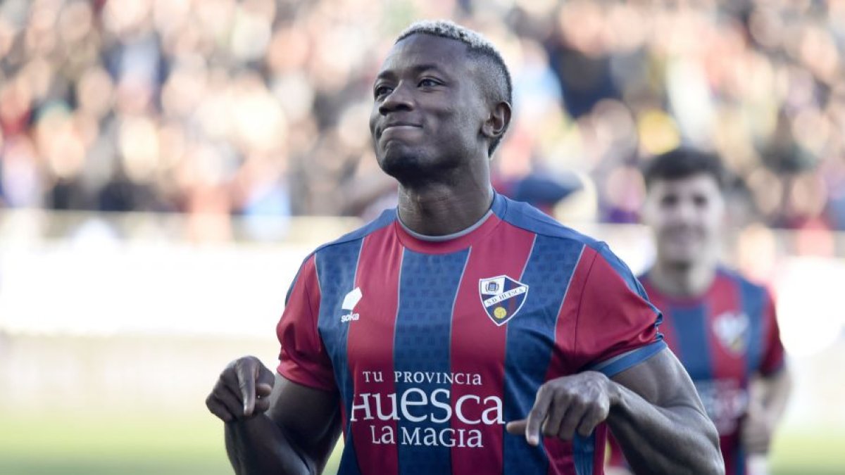 Patrick Soko se ha convertido en la nueva estrella de la SD Huesca.