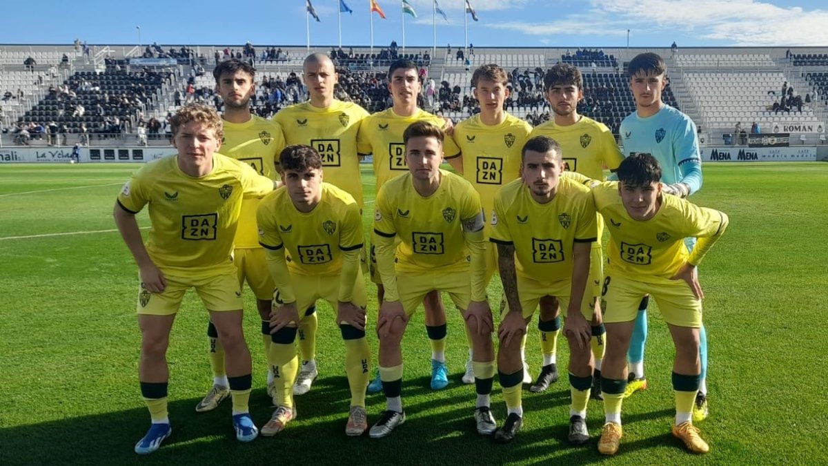 El once rojiblanco que alineó Alberto Lasarte en el duelo ante la Balona en La Línea de la Concepción.