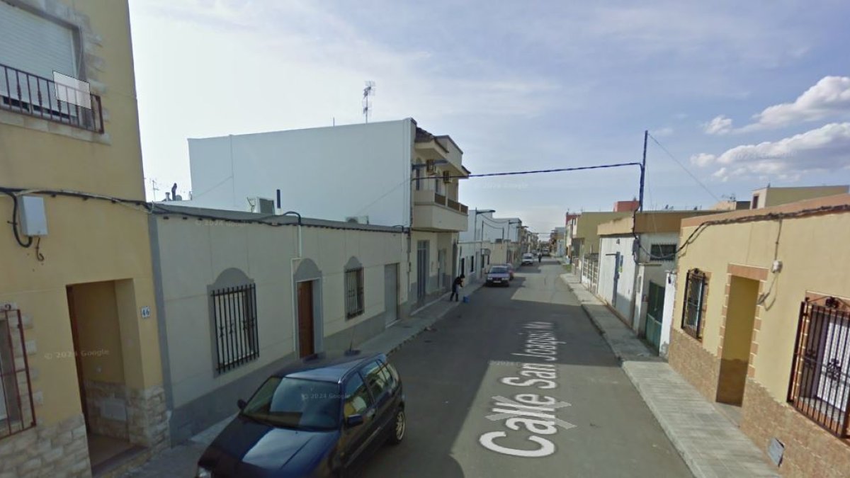 La calla San Joaquín Norte fue el escenario del suceso.