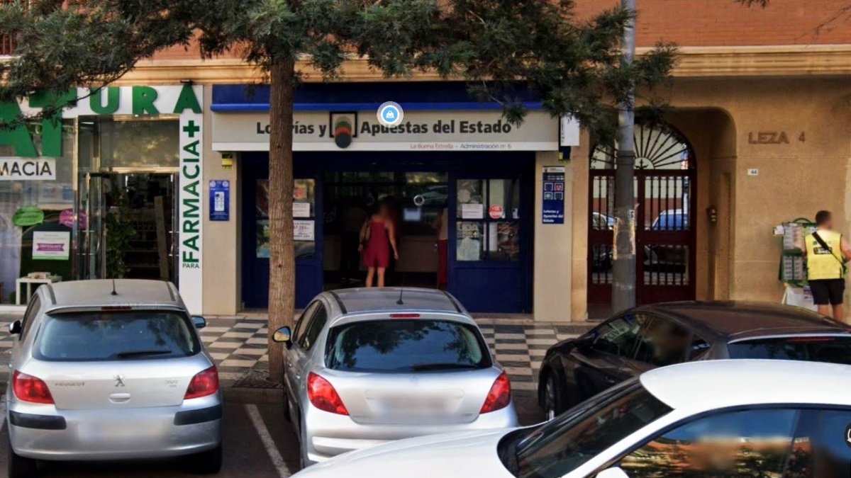 El despacho receptor donde se ha validado el boleto ganador de Euromillones.