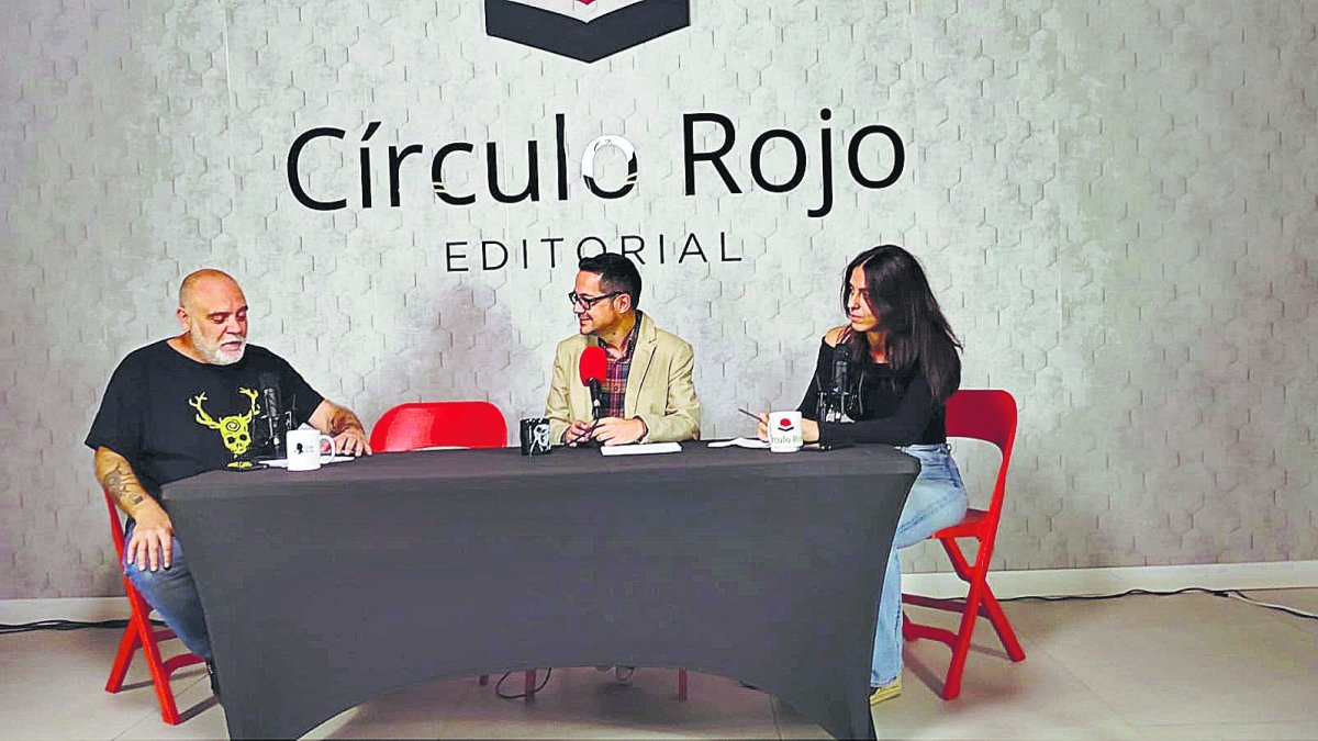 Óscar Fábrega, Alberto Cerezuela y Madeleine Sánchez.