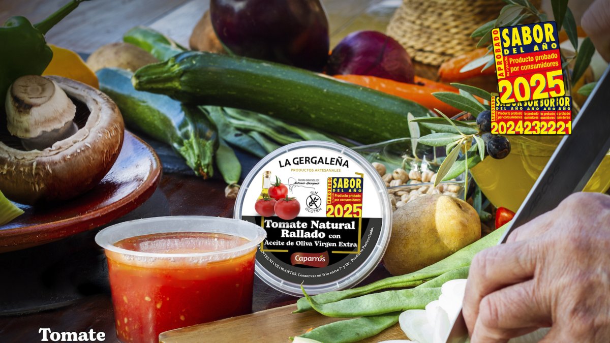El Tomate Natural Rallado con AOVE La Gergaleña: ‘Sabor del Año 2025’ por quinto año consecutivo