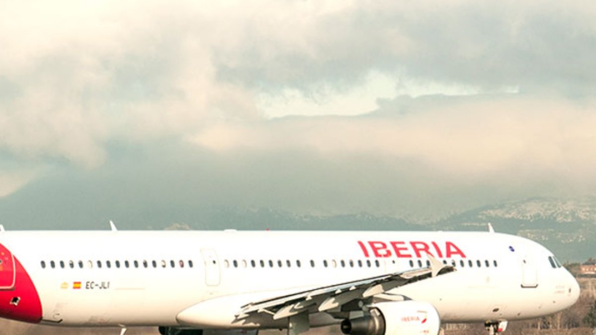 Imagen de archivo de un vuelo de Iberia.